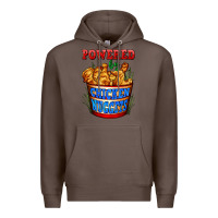 Coffee powered by chicken nuggets Premium Hoodie - AdoDesignShop