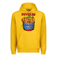 Lemon powered by chicken nuggets Premium Hoodie - AdoDesignShop