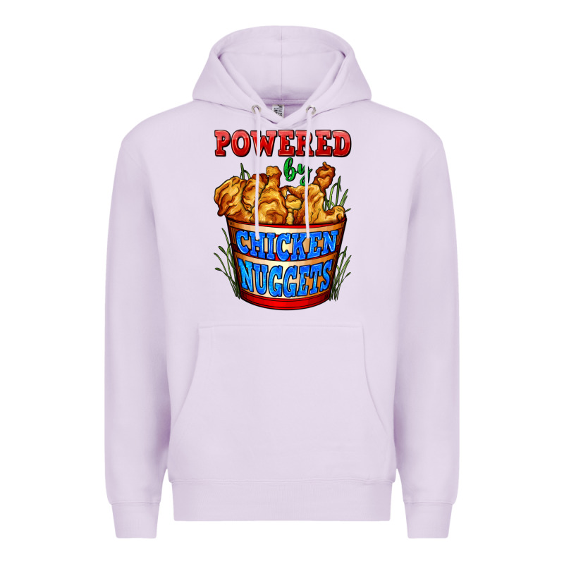 Powered By Chicken Nuggets Premium Hoodie by AdoDesignShop | Teevron