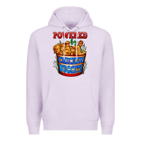 Lilac powered by chicken nuggets Premium Hoodie - AdoDesignShop