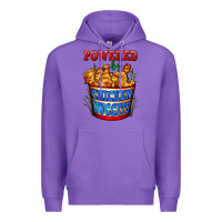 Purple powered by chicken nuggets Premium Hoodie - AdoDesignShop