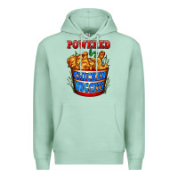 Seafoam powered by chicken nuggets Premium Hoodie - AdoDesignShop