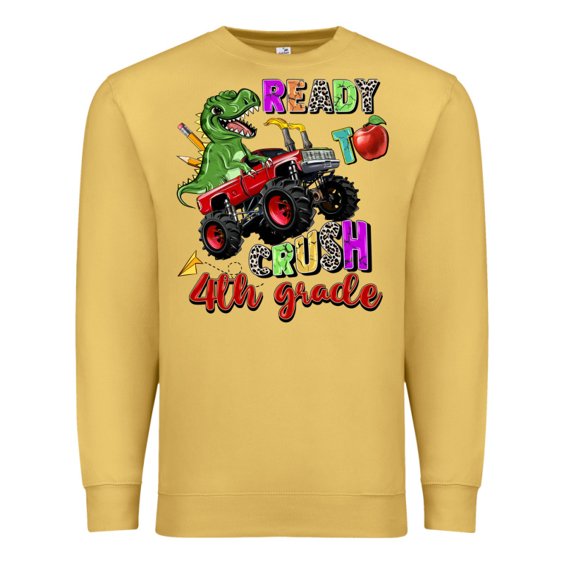 Ready To Crush 4th Grade Premium Sweatshirt by Zillion Design Studio | Teevron
