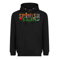 Black spanish teacher Heavyweight Hoodie - Zillion Design Studio