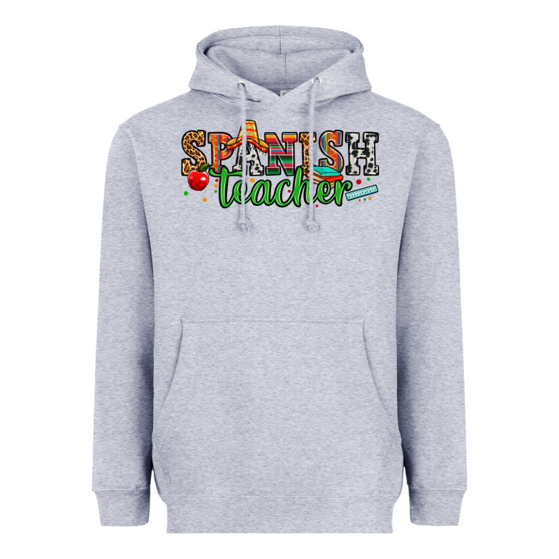 Spanish Teacher Heavyweight Hoodie by Zillion Design Studio | Teevron