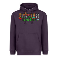 Plum spanish teacher Heavyweight Hoodie - Zillion Design Studio