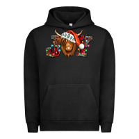 Pigment Black joy christmas shaggy cow Urban Hoodie - Jasminsmagicworld