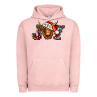 Pigment Salmon joy christmas shaggy cow Urban Hoodie - Jasminsmagicworld
