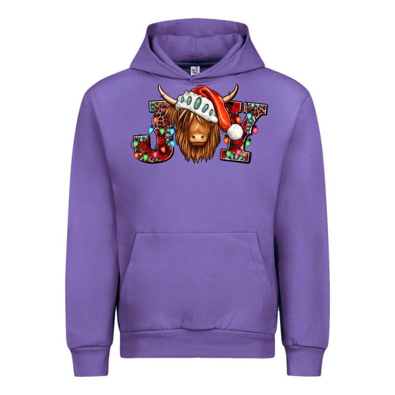 Joy Christmas Shaggy Cow Urban Hoodie by Jasminsmagicworld | Teevron