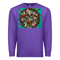 Purple sugar skulls tumbler 3 Premium Sweatshirt - CTS Tumbler Store