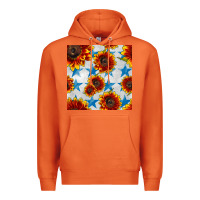 Carrot patriotic sunflowers and stars Premium Hoodie - BundleAndBundleShop