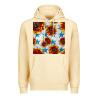 Pina Colada patriotic sunflowers and stars Premium Hoodie - BundleAndBundleShop