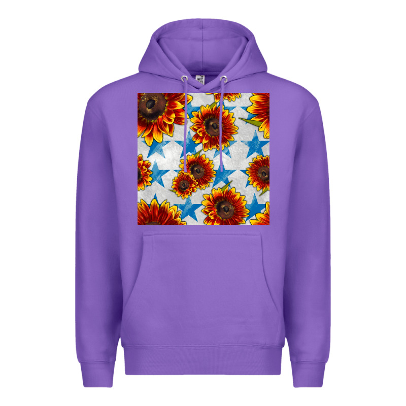 Patriotic Sunflowers And Stars Premium Hoodie by BundleAndBundleShop | Teevron