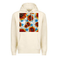 Tofu patriotic sunflowers and stars Premium Hoodie - BundleAndBundleShop