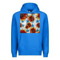 True Royal patriotic sunflowers and stars Premium Hoodie - BundleAndBundleShop