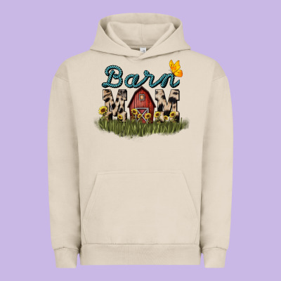 Barn Mom Sunflower Urban Hoodie Designed By Nancycooperartshop