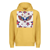 Antique Gold patriotic eagle wing Premium Hoodie - BundleAndBundleShop