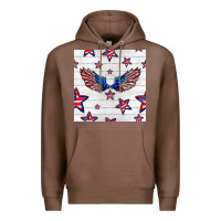 Chestnut patriotic eagle wing Premium Hoodie - BundleAndBundleShop
