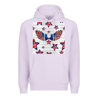 Lilac patriotic eagle wing Premium Hoodie - BundleAndBundleShop