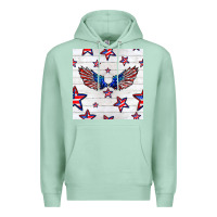 Seafoam patriotic eagle wing Premium Hoodie - BundleAndBundleShop