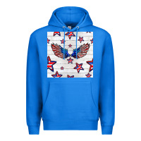 True Royal patriotic eagle wing Premium Hoodie - BundleAndBundleShop