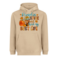 Mushroom pumpkin spice and livin  my best life Heavyweight Hoodie - Zillion Design Studio
