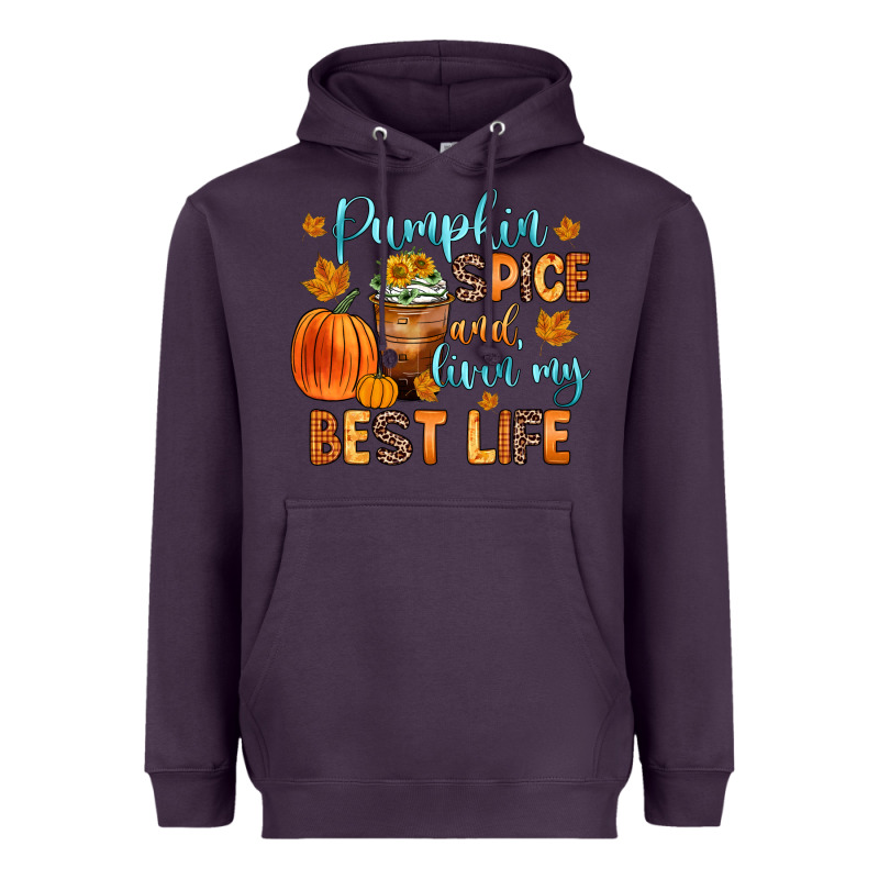 Pumpkin Spice And Livin  My Best Life Heavyweight Hoodie by Zillion Design Studio | Teevron