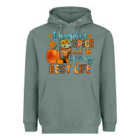 Sage pumpkin spice and livin  my best life Heavyweight Hoodie - Zillion Design Studio