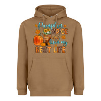 Toasted Coconut pumpkin spice and livin  my best life Heavyweight Hoodie - Zillion Design Studio