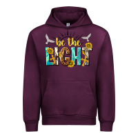 Mauve Wine be the light Urban Hoodie - NancyCooperArtShop