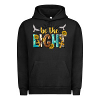Pigment Black be the light Urban Hoodie - NancyCooperArtShop