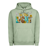 Pigment Oil Green be the light Urban Hoodie - NancyCooperArtShop