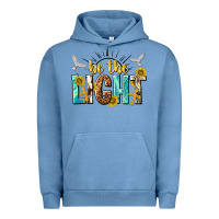 Pigment Pebble Blue be the light Urban Hoodie - NancyCooperArtShop