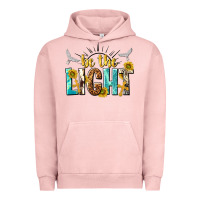 Pigment Salmon be the light Urban Hoodie - NancyCooperArtShop