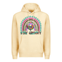 Pina Colada stay groovy with rainbow and heart Premium Hoodie - Artiststas