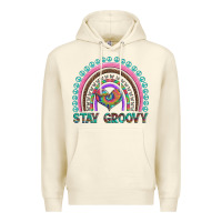 Sandshell stay groovy with rainbow and heart Premium Hoodie - Artiststas