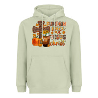 Matcha pumpkin spice and jesus christ Heavyweight Hoodie - Zillion Design Studio