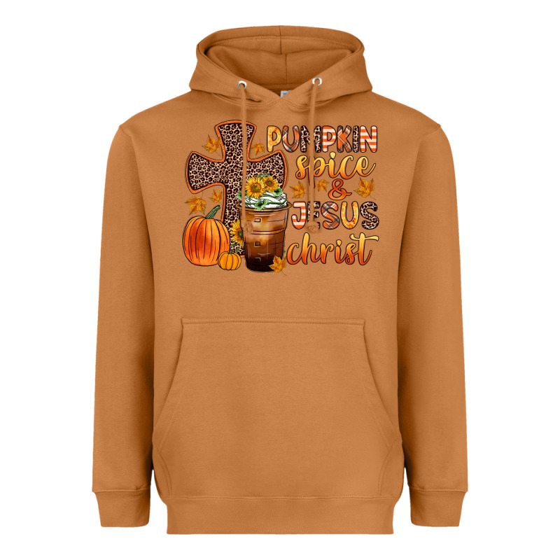Pumpkin Spice And Jesus Christ Heavyweight Hoodie by Zillion Design Studio | Teevron