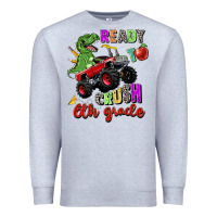 Heather Grey ready to crush 6th grade Premium Sweatshirt - Zillion Design Studio