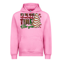Fuchsia Pink it's the most wonderful time of the year christmas tree cake Urban Hoodie - Jasminsmagicworld