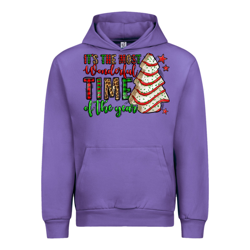 It's The Most Wonderful Time Of The Year Christmas Tree Cake Urban Hoodie by Jasminsmagicworld | Teevron