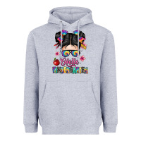 Heather Grey hello kindergarten Heavyweight Hoodie - texasbilliewilder