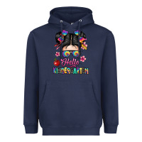 Navy hello kindergarten Heavyweight Hoodie - texasbilliewilder