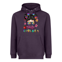 Plum hello kindergarten Heavyweight Hoodie - texasbilliewilder