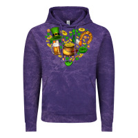 Cloud Purple St Patricks heart Vintage Hoodie - AdoDesignShop