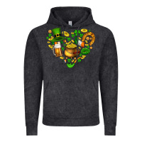 Vintage Black St Patricks heart Vintage Hoodie - AdoDesignShop