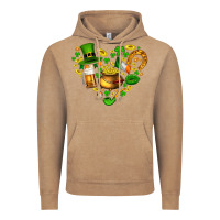 St Patricks Heart Vintage Hoodie | Teevron