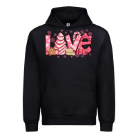 Black love pink christmas tree cake Urban Hoodie - Jasminsmagicworld