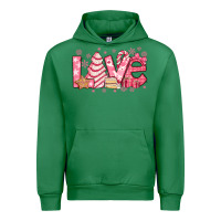 Emerald love pink christmas tree cake Urban Hoodie - Jasminsmagicworld