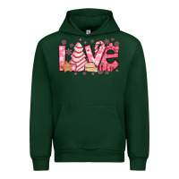 Forest Green love pink christmas tree cake Urban Hoodie - Jasminsmagicworld